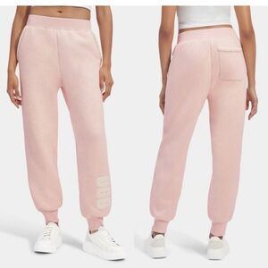 NWT Ugg Daylin Bonded Fleece Pant Logo Pink